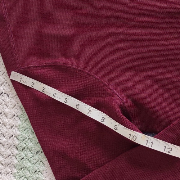 NWT Banana Republic XXL Red Textured Double Knit Crew - Picture 6 of 14